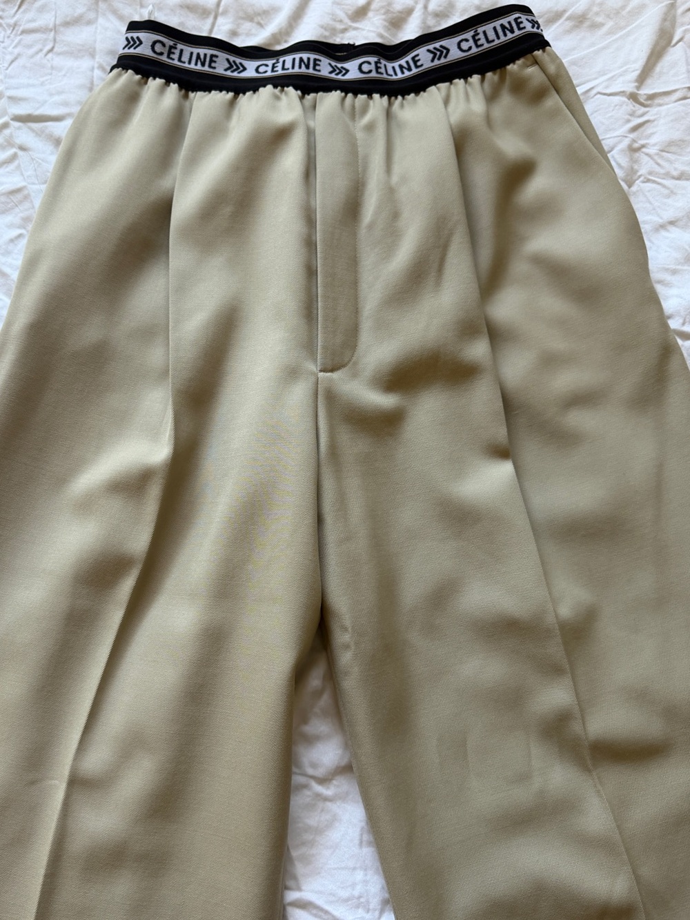 Celine by Phoebe Philo Logo Trousers